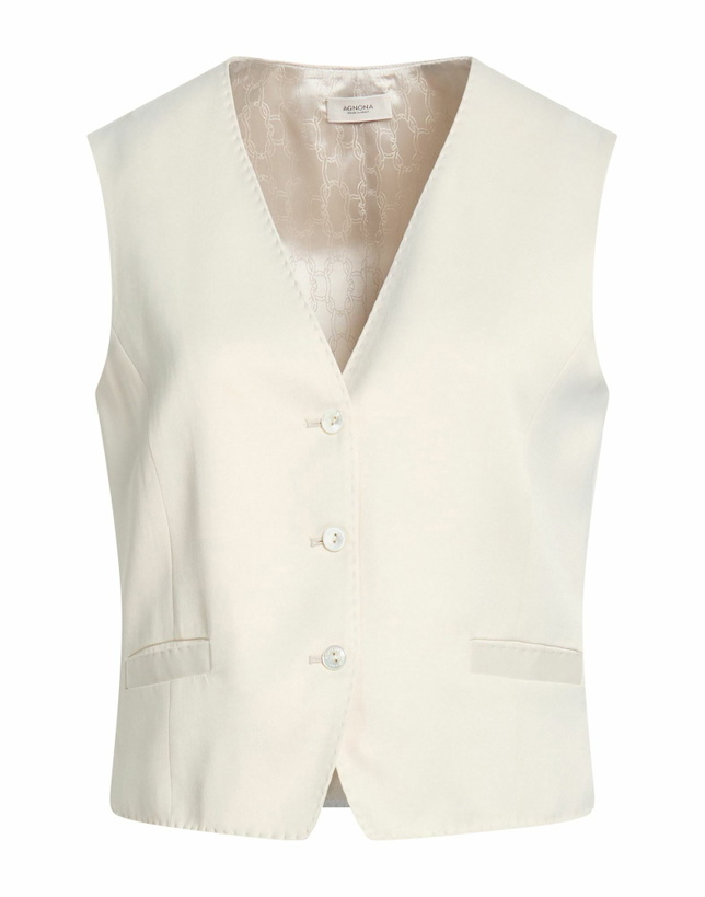 Photo: Agnona Womens Tailored Vest Cream