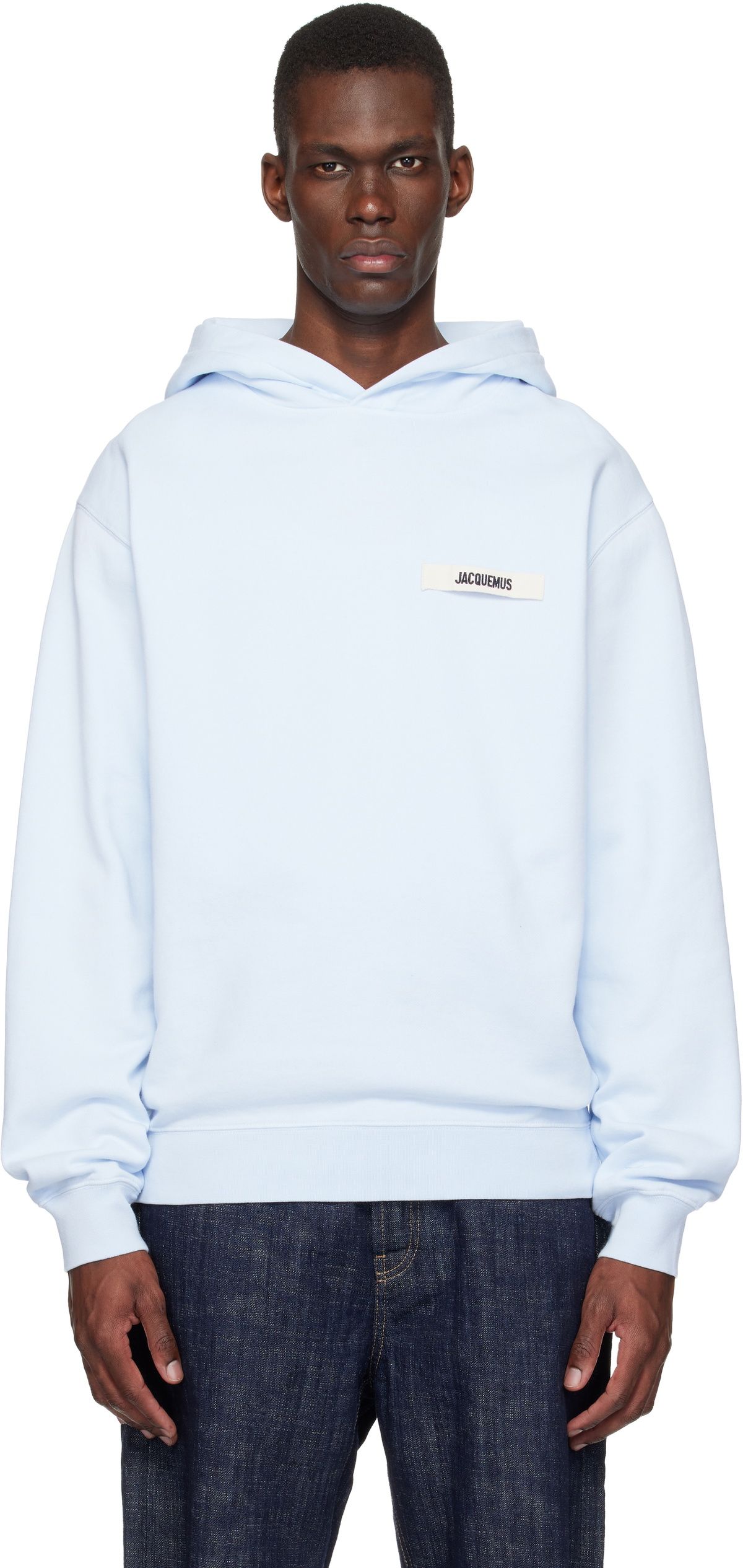 Jacquemus Le Chouchou zip upパーカー Jacquemus Navy Le Chouchou 'Le Sweater Camargue Zippé' Hoodie