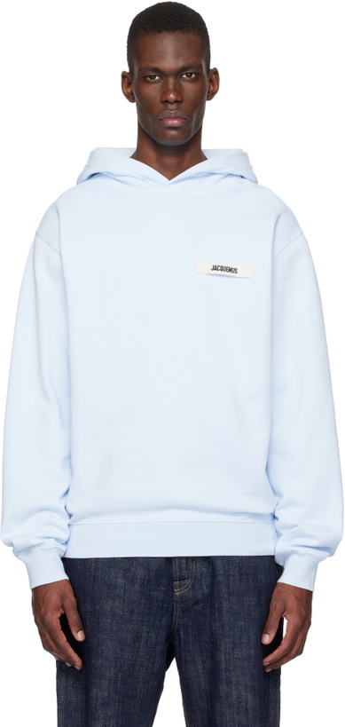 Photo: JACQUEMUS Blue 'The Gros Grain' Hoodie