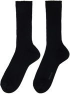 AURALEE Black Low Gauge Socks