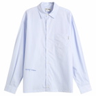 TTT MSW Men's Regular Collar Shirt in White Stripe