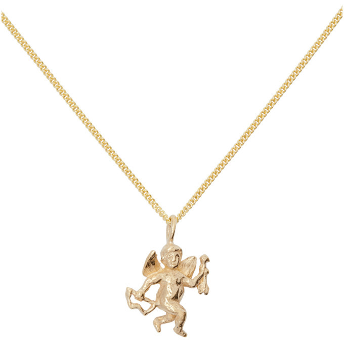 Georgia Kemball Gold Cupid Necklace Georgia Kemball