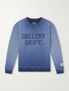 Gallery Dept. - Logo-Print Cotton-Jersey Sweatshirt - Blue