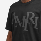 AMIRI Men's Staggered Logo T-Shirt in Black