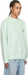 WOOYOUNGMI Green Back Logo Sweatshirt