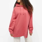 Nike Women's Essentials Oversize Popover Hoody in Archaeo Pink/White