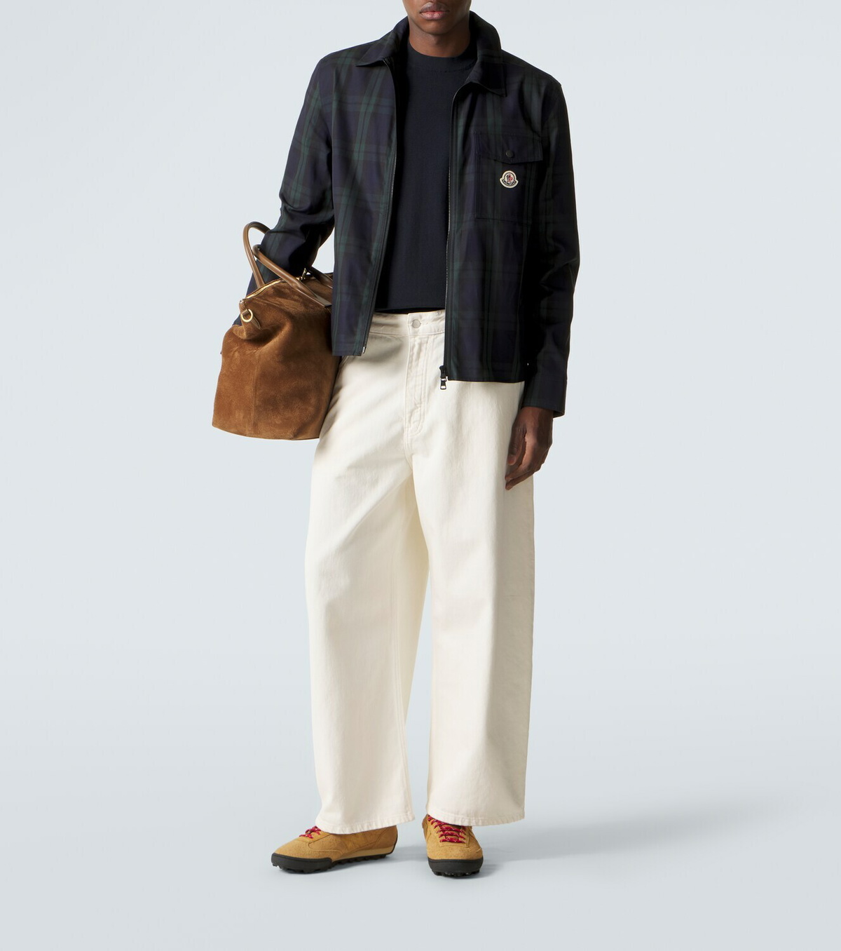 Moncler Silk and cotton T-shirt