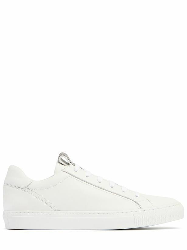 Photo: BRUNELLO CUCINELLI 20mm Leather Low Top Sneakers