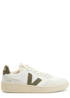 Veja V-90 Panelled Woven Sneakers Green