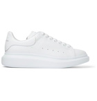 Alexander McQueen - Glow-In-The-Dark Exaggerated-Sole Rubber-Trimmed Leather Sneakers - White