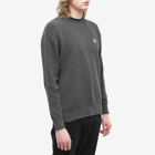 Maison Kitsuné Men's Fox Head Patch Relaxed Knit in Grey