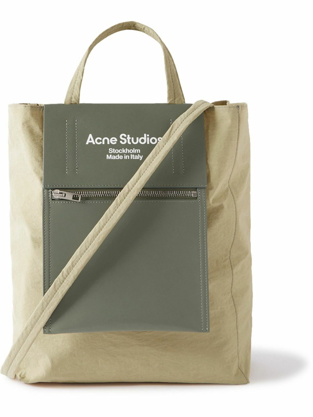 Photo: Acne Studios - Shell and Printed Leather Tote Bag