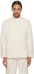nanamica Off-White Band Collar Jacket