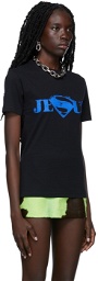 Mowalola Black Jersey 'Super Jesus' T-Shirt