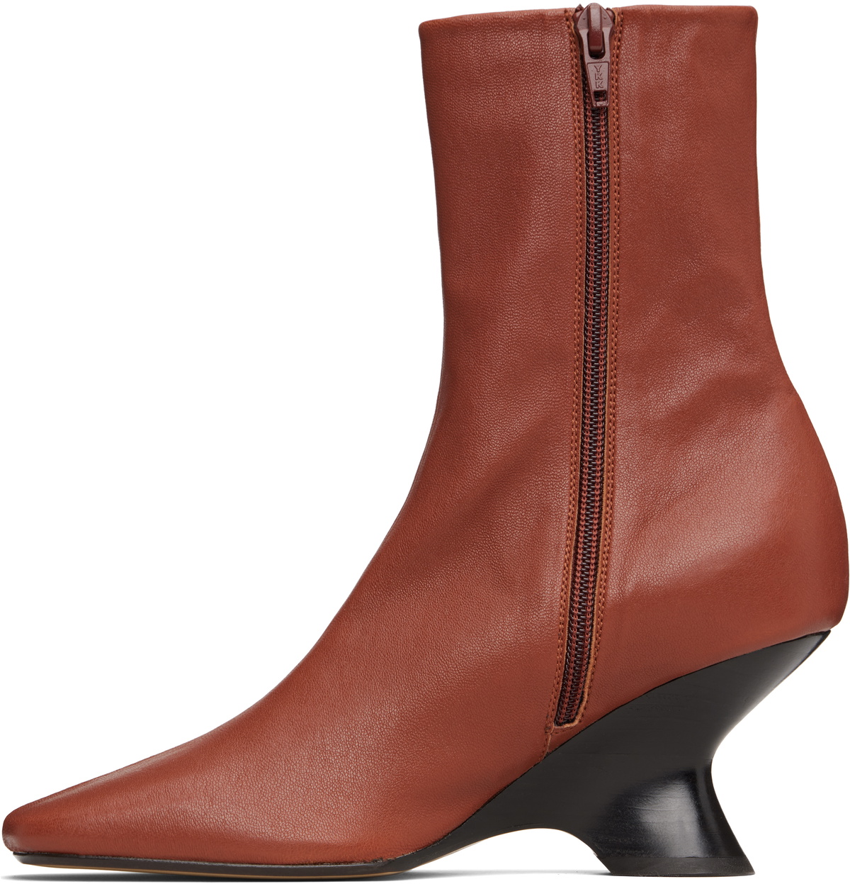 Dries Van Noten Brown Heeled Ankle Boots