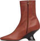 Dries Van Noten Brown Heeled Ankle Boots