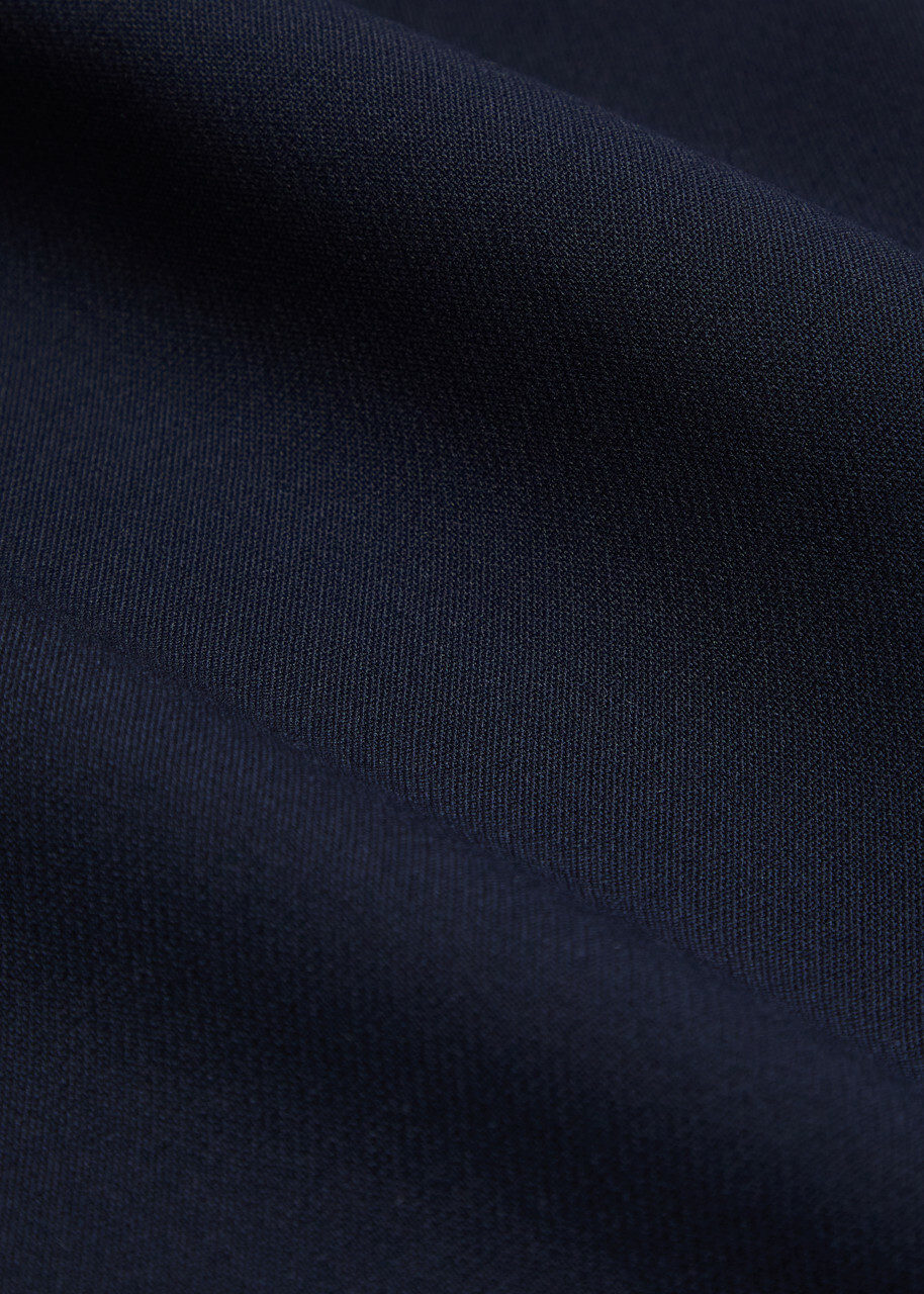 Veronica Beard Arden Flared-leg Jersey Trousers Navy
