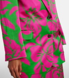 Dries Van Noten Floral satin blazer