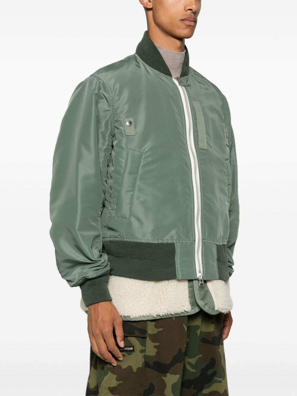 SACAI - Bomber Jacket With Stitching Sacai