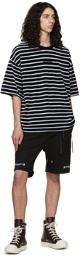 mastermind JAPAN Black Polyester Shorts