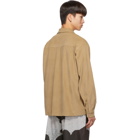 John Elliott Tan Corduroy Snap Shirt