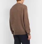 Auralee - Brushed Mohair and Wool-Blend Sweater - Brown