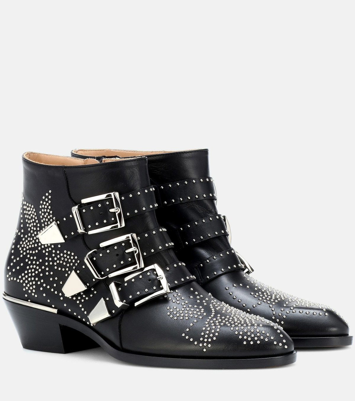 Pristine Chloé Studded Leather Ankle Chelsea Boots Chloé Susanna Studded Leather Ankle Boots | Saks Fifth Avenue main image 2