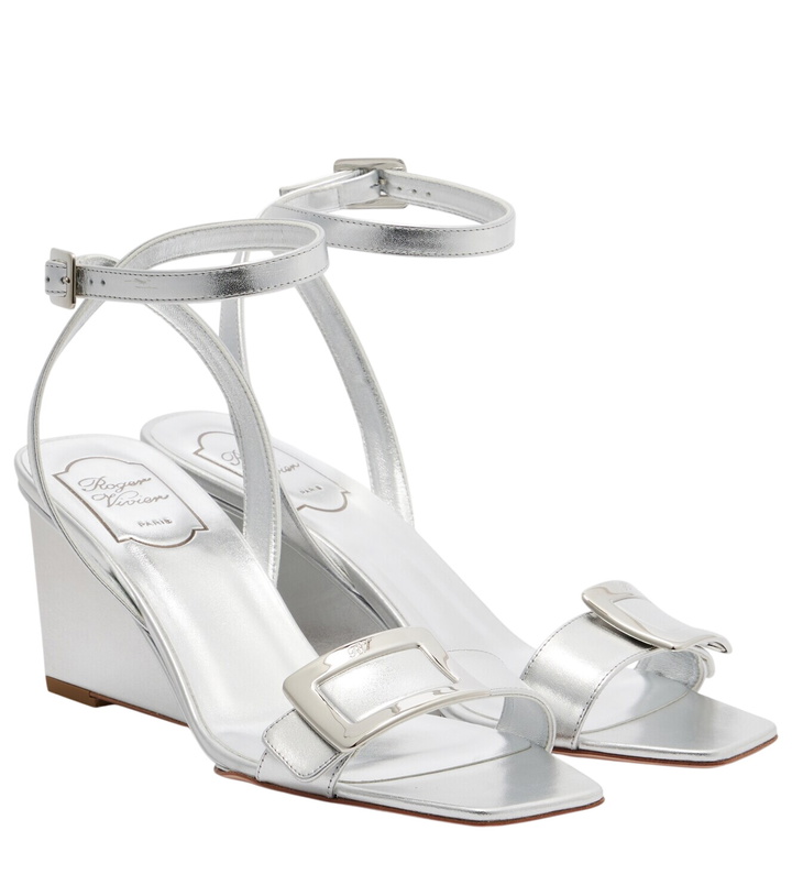 Photo: Roger Vivier Belle Vivier metallic leather sandals