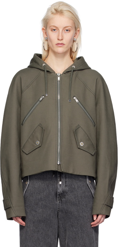 Photo: Dion Lee Khaki Zip-Up Jacket