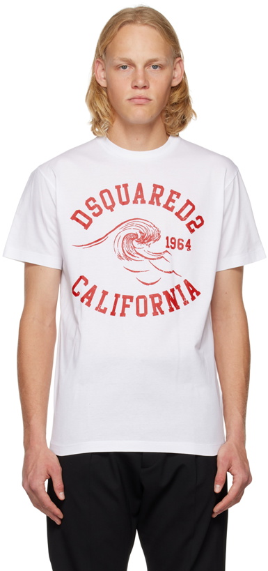 Photo: Dsquared2 White D2 California Cool T-Shirt