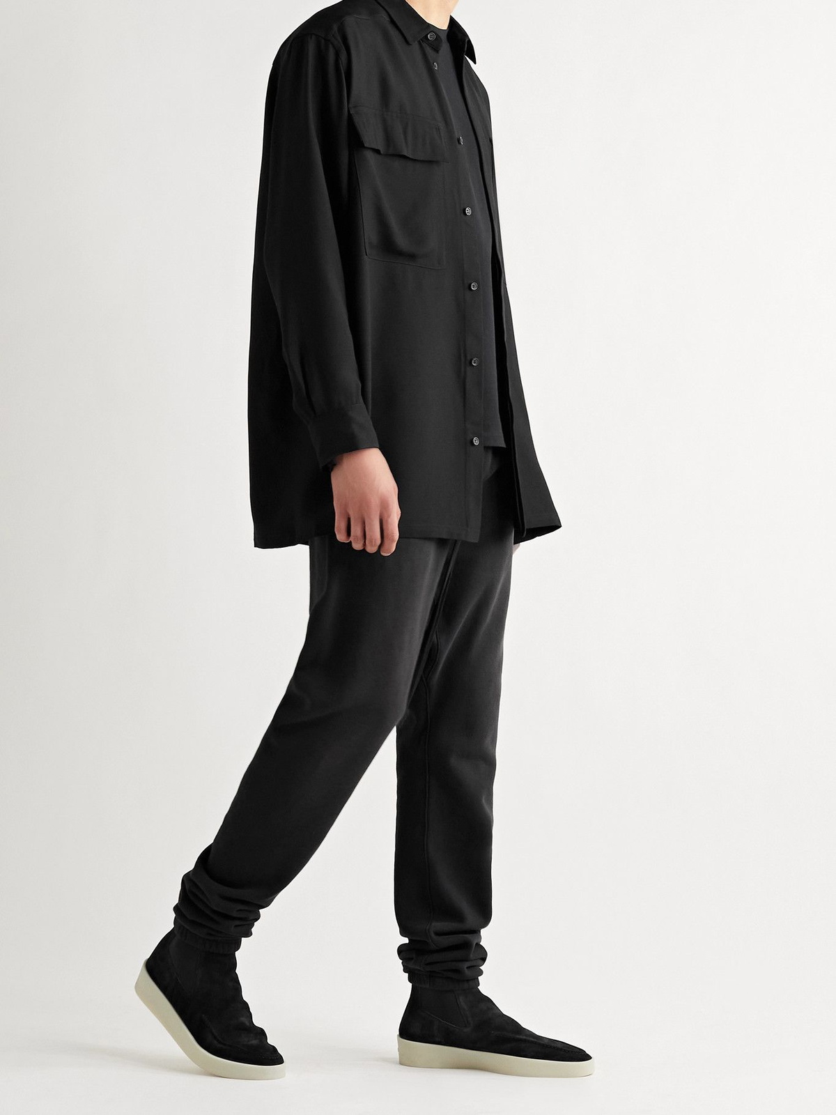 FEAR OF GOD - Crepe Shirt - Black Fear Of God