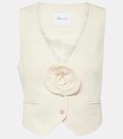 Blumarine Floral-appliqué vest