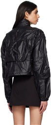 Our Legacy Black Cropped Exhale Puffa Jacket