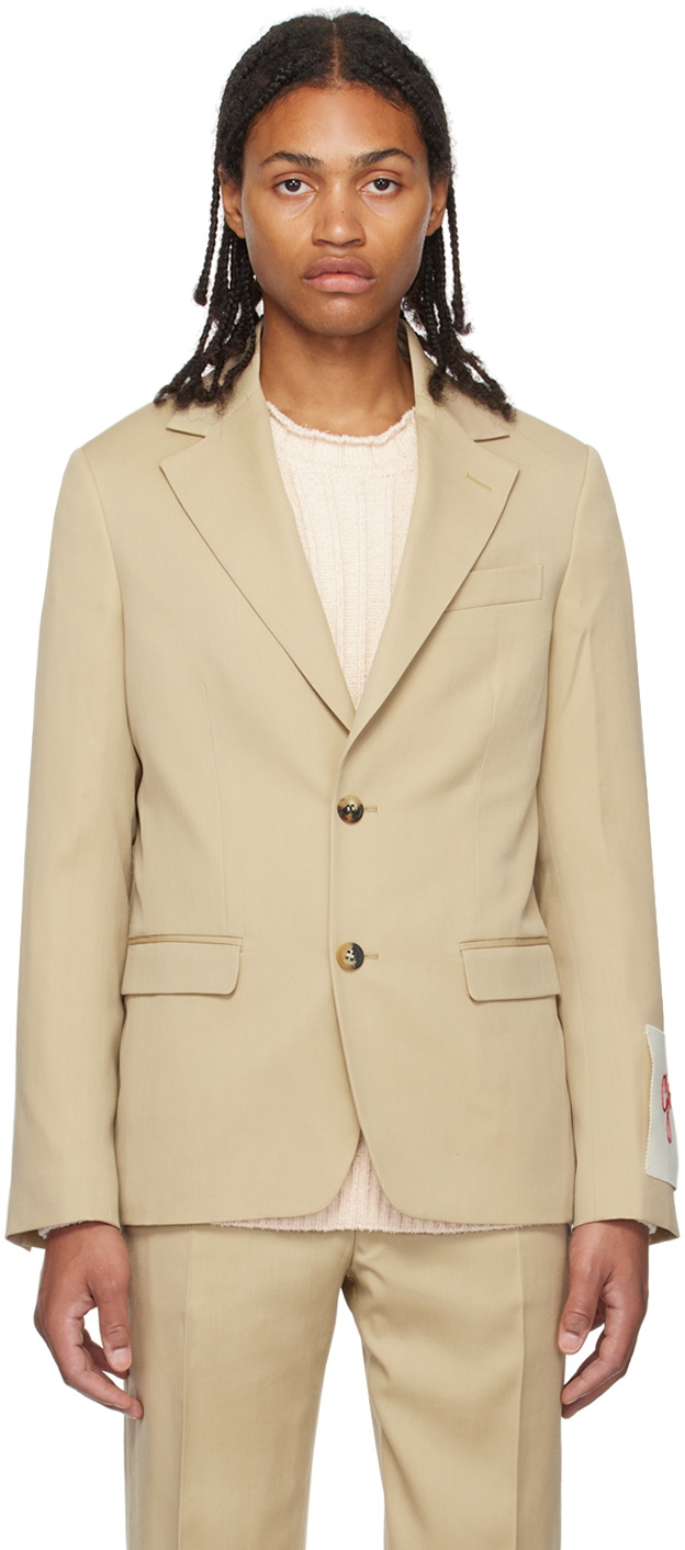 Golden Goose Beige Single-Breasted Blazer Golden Goose