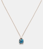 Pomellato Nudo Mini 18kt rose gold pendant necklace with topaz and diamonds