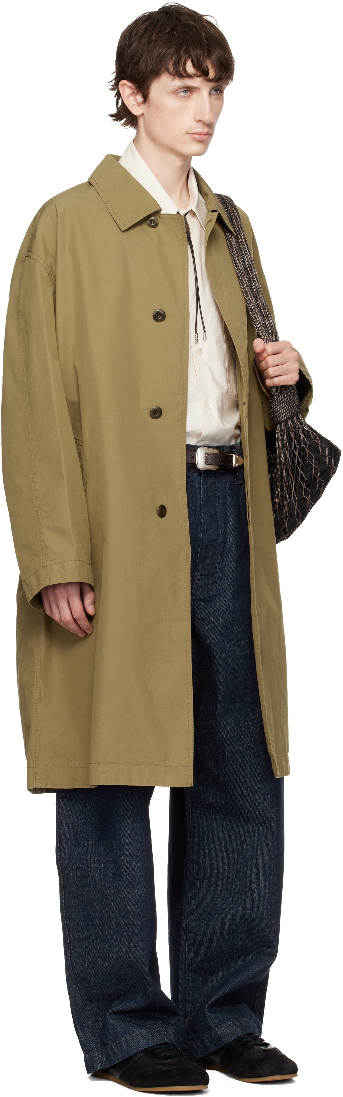 LEMAIRE Tan VENTILE Cotton Car Coat