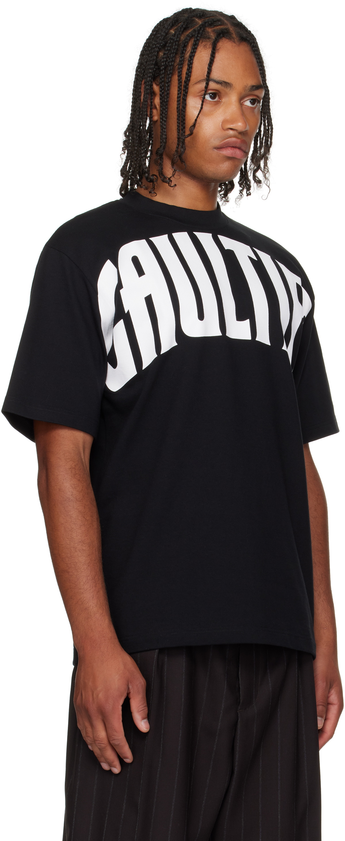 Jean Paul Gaultier Black 'The Large Gaultier' T-shirt Jean Paul