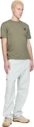Stone Island Blue 3100011 Organic Broken Twill Old Effect Cargo Pants
