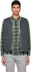 BEAMS PLUS Reversible Navy Zip Vest