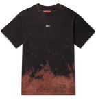 424 - Logo-Print Bleached Cotton-Jersey T-Shirt - Black