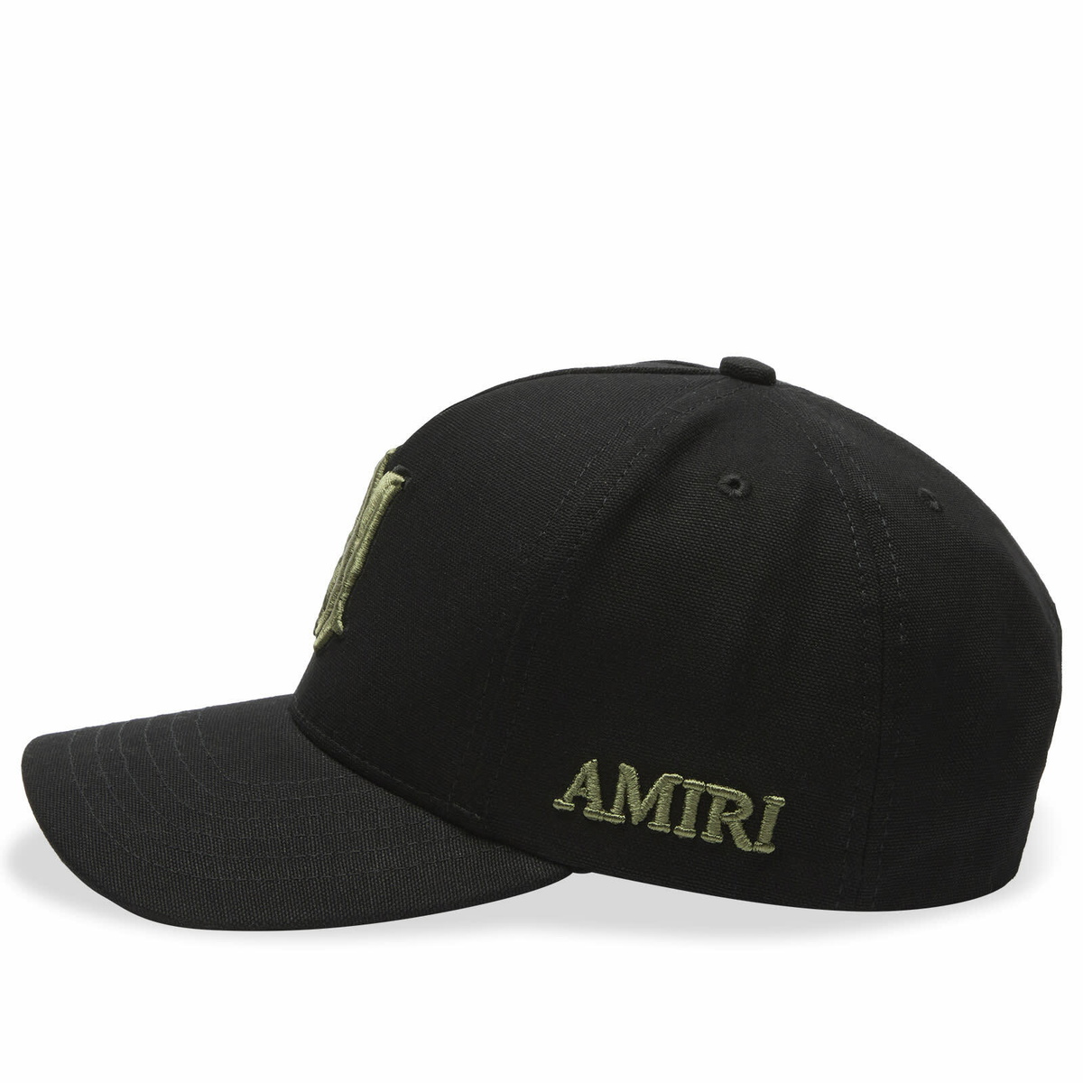 AMIRI Men's MA Outline Canvas Cap in Black Amiri