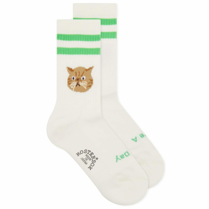 Photo: Rostersox Cat Socks in Green