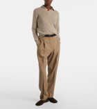 The Row Canal calf hair slip-on shoes