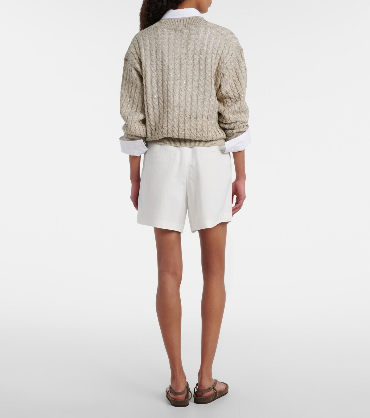 Brunello Cucinelli High-rise Bermuda shorts