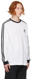 adidas Originals White Adicolor Classics 3-Stripes Long Sleeve T-Shirt