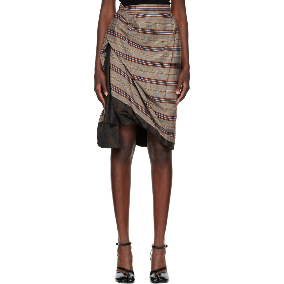Vivienne Westwood Brown Zoey Midi Skirt
