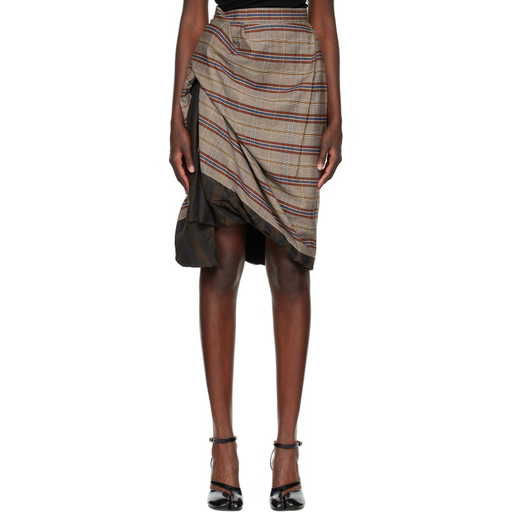 Photo: Vivienne Westwood Brown Zoey Midi Skirt