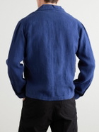 La Paz - Linen Shirt Jacket - Blue