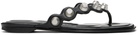 Alexander Wang Black Rexa Thong Flat Sandals