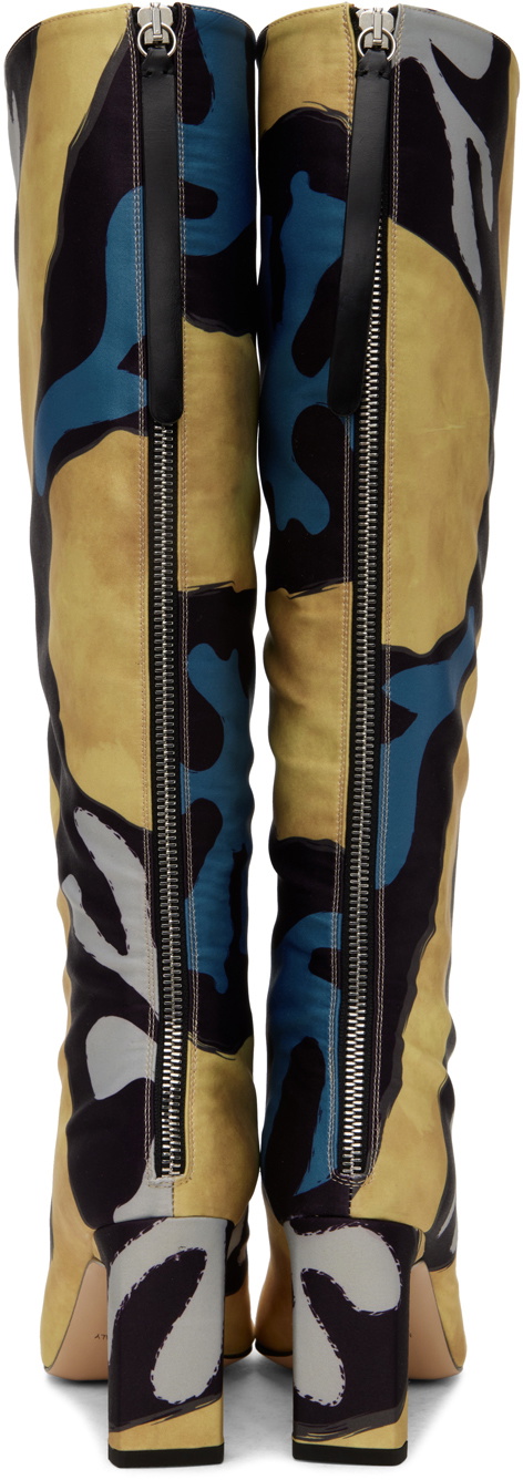 Conner Ives Yellow & Blue Wandler Edition Isa Long Boots Conner Ives